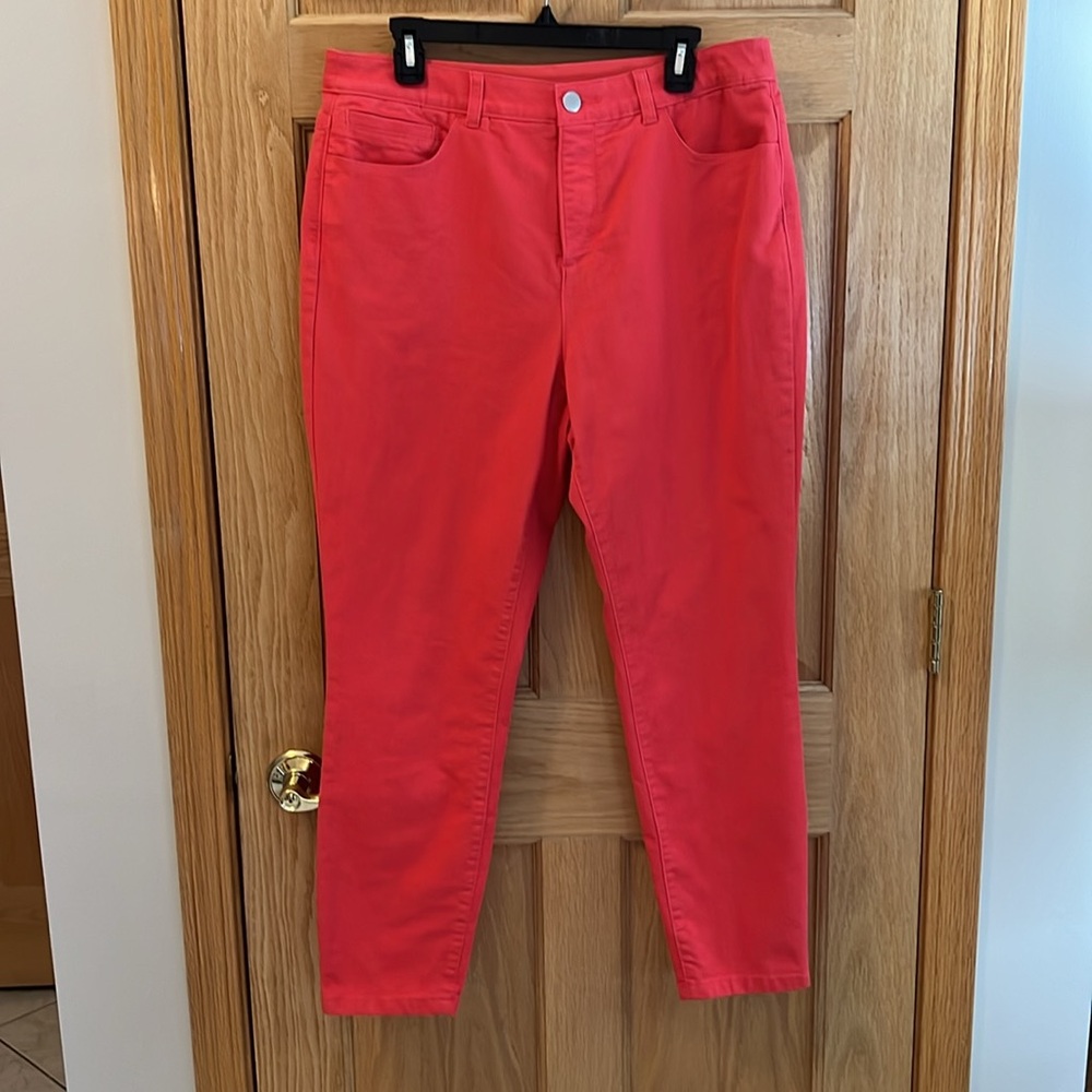 Christopher & Banks - Signature Slimming Orange Jeans - Pants - Size 12 - Picture 3 of 14
